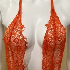 Roma sexy lingerie in orange teddy size S